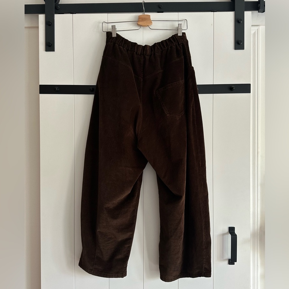 Cordera Corduroy Baggy Pants - Size 1, Brown - Picture 5 of 7